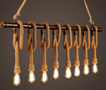 Lina jutowa naturalna 3x1,5 przewód w oplocie 1m