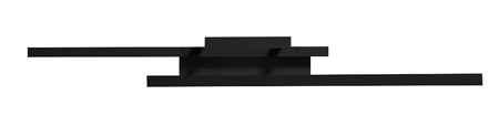Plafon lampa LED Galaxis Vela 90W 83x36x8 cm czarny prostokątny + pilot