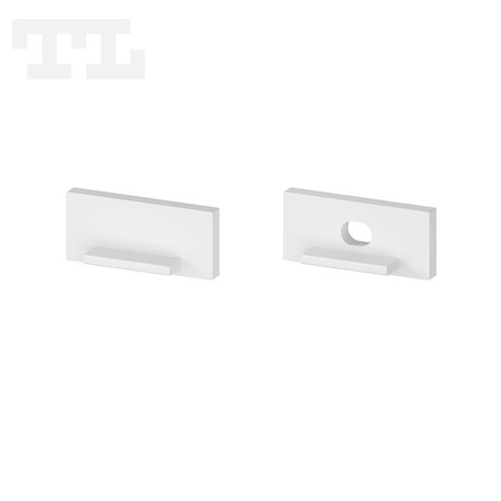 Komplet zaślepek bocznych białych P11-1, P11-4, GK11-4 (1 szt. z otworem, 1 szt bez otworu) (nr kat 7711102)