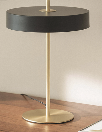 Metalowa Lampa Stołowa nocna 3,6W LED 3000K Korkor czarna - złota