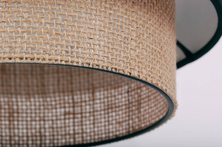 Lampa wisząca boho z podwójnym abażurem K-5230 z serii GATO