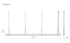 Kluś Lampa wisząca LED Tulip TU BEAM ZW L=3003mm, DOT, 36W, 3000K, DALI, CZARNY