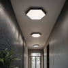 Panel LED Natynkowy HEXAGON BY-SLS-6C Plaster Miodu 40W Czarny