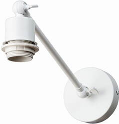 Kinkiet regulowany metalowy biały E27