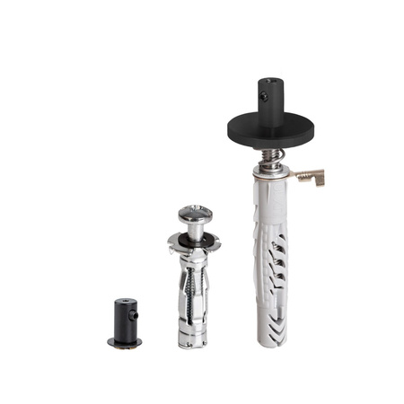 Kluś Zestaw mocowań FI-8-MR-1, czarny, stal nierdzewna, aluminium