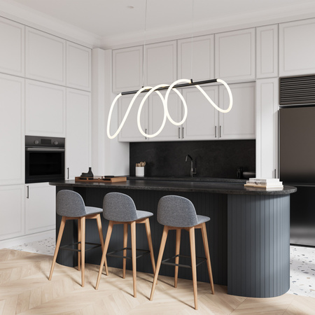 TK lighting lampa wisząca FLEXI LED BLACK 45 W
