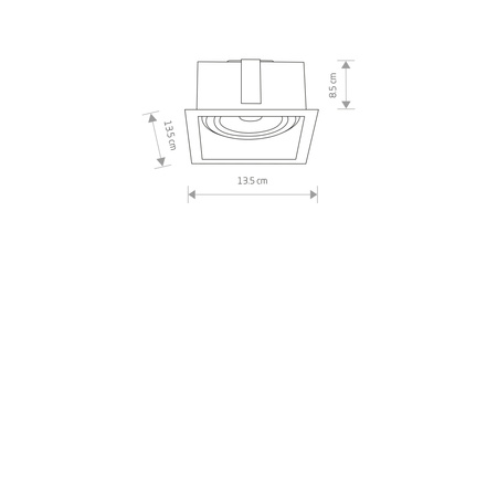 Nowodvorski Lampa punktowa podtynkowa biała MOD