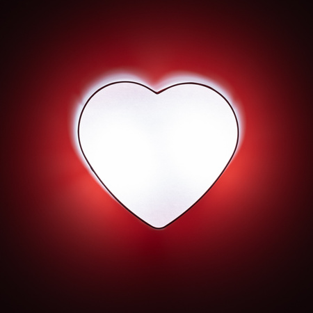 Lampa sufitowa HEART Red 2xE27