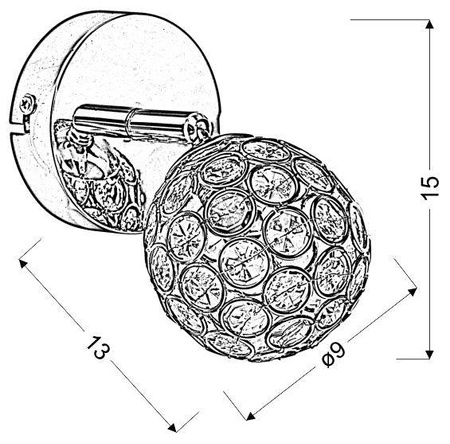 Lampa ogrodowa wisząca CIRCULO 1xE27