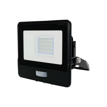 Projektor LED WiFi V-TAC 20W Czujnik Ruchu Czarny Z MUFĄ SMART Amazon Alexa Google Home VT-5192S RGB+3000K-6500K 1500lm