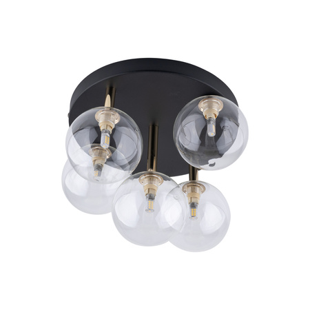 Lampa sufitowa NILOS Black/Gold 5xG9