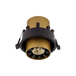 Regulowana lampa podtynkowa MONO SLIDE  GU10 złoty/czarny Nowodvorski 10800