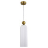 Lampa wisząca Piega 1xE14 biała złota