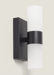 Kinkiet z Aluminium i PC Aver czarny górna dół do łazienki