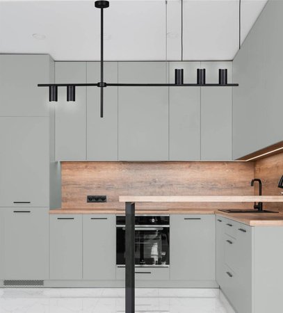 Nowoczesna, czarna lampa wisząca nad stół K-4755 z serii ROCCO