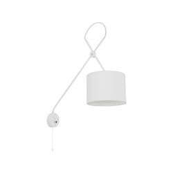 Nowodvorski Kinkiet regulowany z włącznikiem biały VIPER