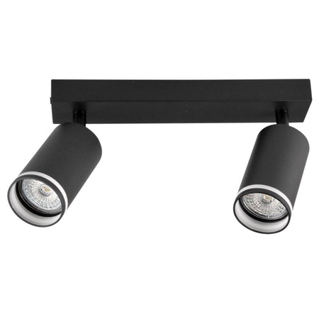 Lampa ścienno-sufitowa PARIS 2 GU10 Czarna
