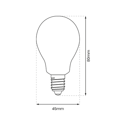 Żarówka LED 5W E14 G45 3000K