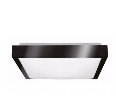 Plafon lampa sufitowa JULIUS  2xE27 kwadrat IP65 czarny 40cm