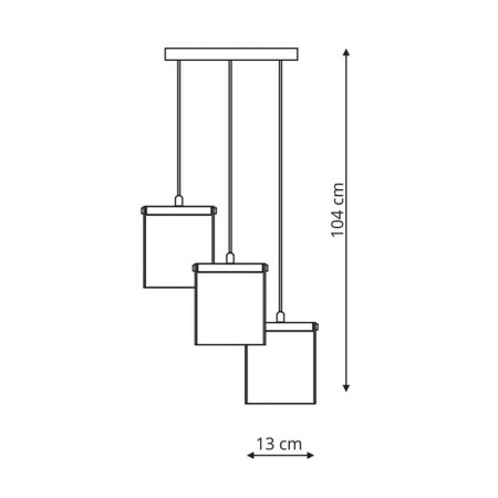 Cantos 3 lampa wiszaca LP-1114/3C