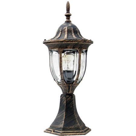 Lampa zewnętrzna FLORENCJA niska patyna  1xE27