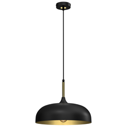 Lampa wisząca LINCOLN BLACK/GOLD 35cm