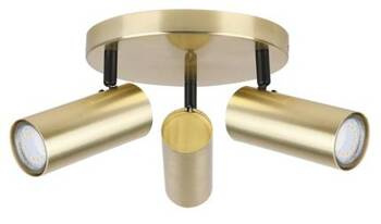 Lampa mosiądz sufitowa talerz 3xGU10 Colly 98-01726