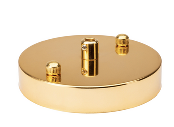 Podsufitka maskownica metalowa złota 1 otwór basic