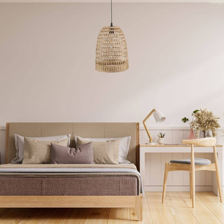Lampa wisząca BOHO Africa trawa morska TH1F czarna