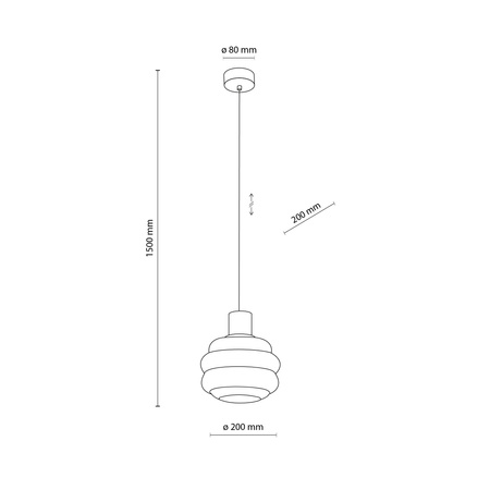 MELIA LAMPA WISZĄCA 1XE27