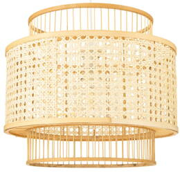 Lampa wisząca BOHO biała rattanowa plecionka 40cm BMB07