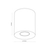 Lampa sufitowa ORION White 1xGU10