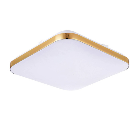 Babilon plafon kwadratowy 24W 38x38 cm 4000K złoty