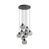 Lampa wisząca CUBUS GRAPHITE 9xE27 koło