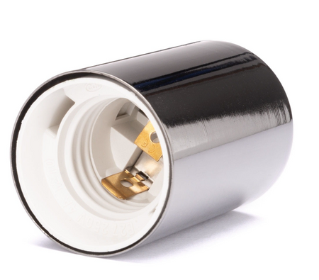 Metalowa oprawka dekoracyjna dla żarówki E27 grafitowa