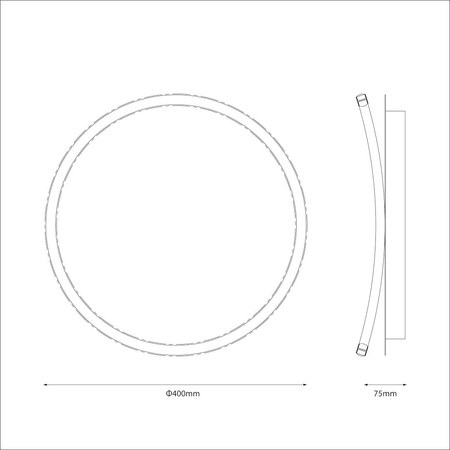 Lampa sufitowa CALI round 30W LED