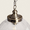 Lampa Wisząca Szklana ryflowana Marcio E27