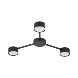 Lampa sufitowa AVIA Black 3xGX53