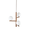 Lampa sufitowa ESTERA WOOD Orzech 3xG9
