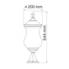 Lampa zewnętrzna LED MARSYLIA niska czarna 3000K