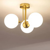 Lampa Sufitowa z Metalu i Szkła Amatler 3xE27