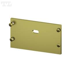 Zaślepka aluminiowa GOLD P23-2, P23-3, P23-7, GK23-7  z otworem (wkręty w komplecie) (nr kat 772321192)