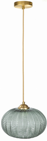 Lampa wisząca szklana złota szałwiowa BOTANICA