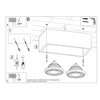 Plafon QUATRO 2 beton