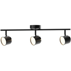 Lampa ścienno-sufitowa ruchoma LED KUBIK 3 Czarna 3000K