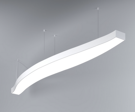 Oprawa MI-WAVE-02, zwieszana, 94W, 4000K, bez zasilacza, 24VDC, IP20, biały lakier mat RAL9010