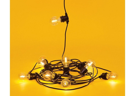 Girlanda ogrodowa oprawa 20m łańcuch 20 gniazd E27 IP44