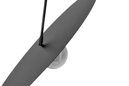 Wyszukana lampa wisząca, grafitowy klosz K-5383 z serii FERMI