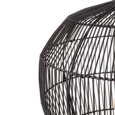 Lampa wisząca Boho HAITI S czarne drewno bambus Nowodvorski 11166