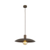 Tk Lighting ASTRA BROWN lampa wisząca 1XE27 